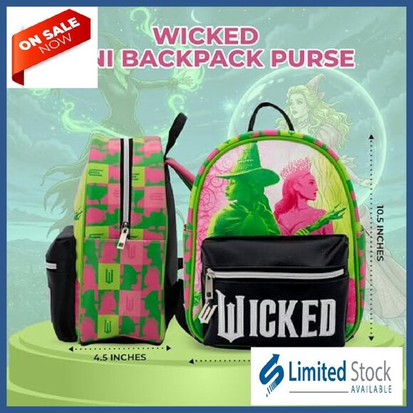 Mini PU Backpack Purse with Metal Charm, 10.5 Inch Vegan Leather Shoulder Bag main image 6